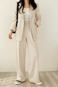 Wisteria | Women'S Suit Tailored Blazer and Pantalon Set, High-Quality Fabric