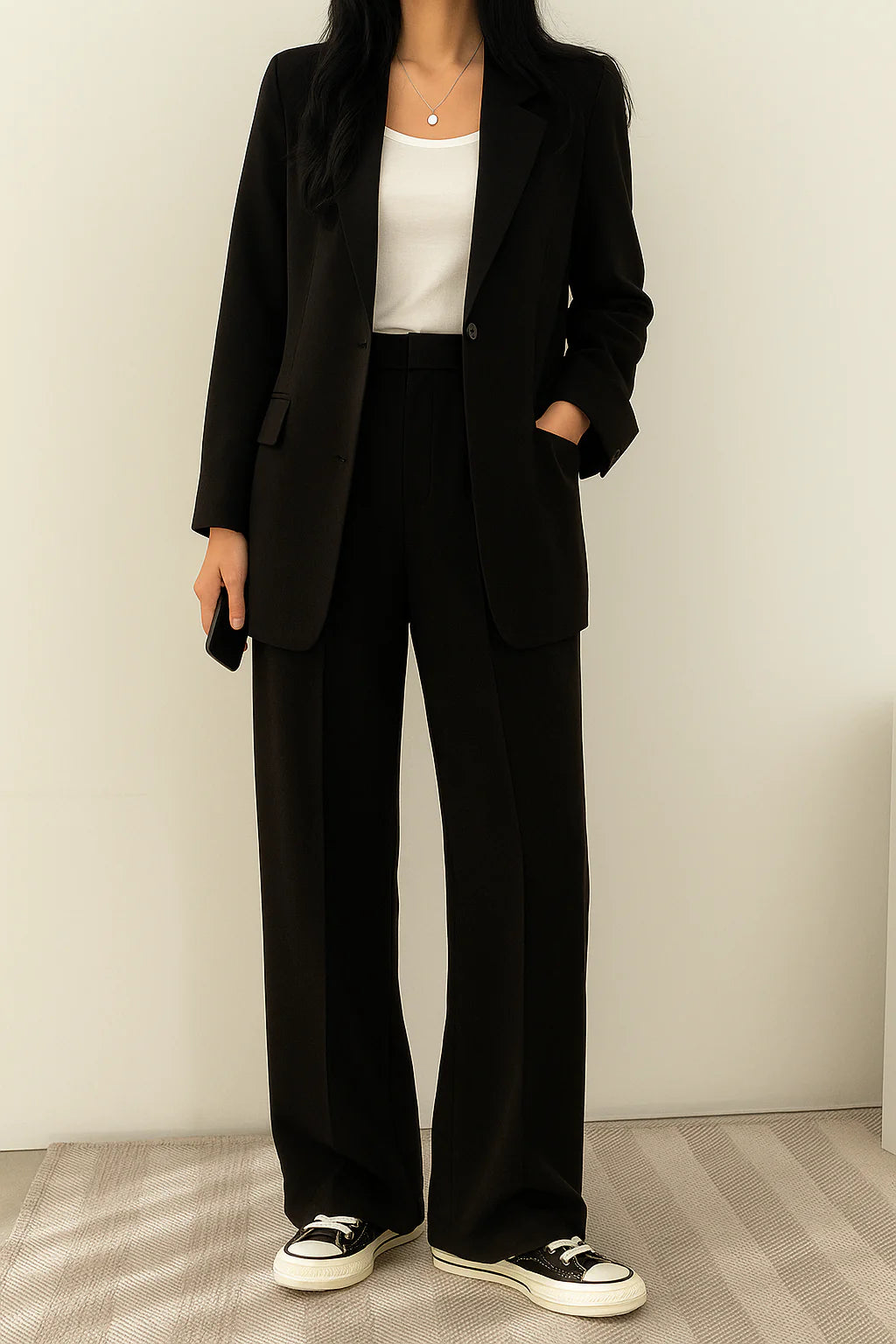 Wisteria | Women'S Suit Tailored Blazer and Pantalon Set, High-Quality Fabric